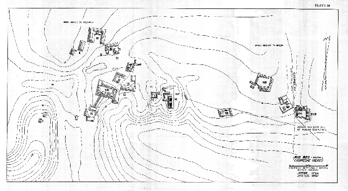 Map of the site of Rio Bec